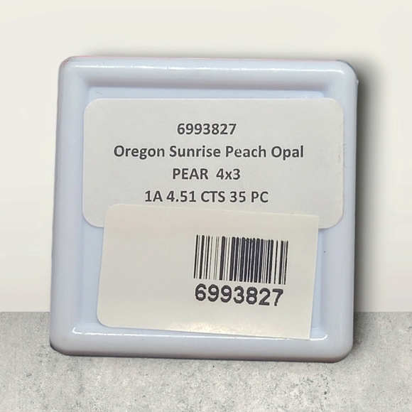 NEW Oregon Sunrise Peach Opal Pear-Shaped Gemstones (4.51 ctw.) - Picture 5 of 6